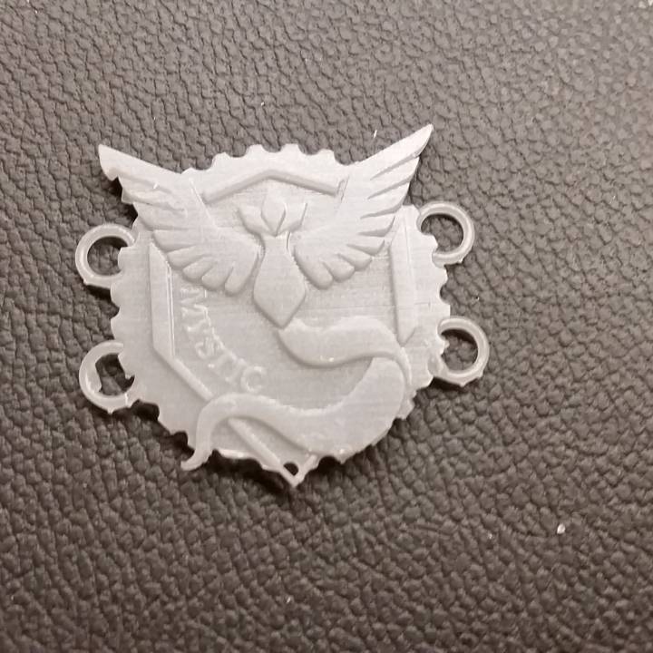 pokemon team mystic bracelet fan art medallion necklace jewelry pokemongo 3D print model - Mito3D