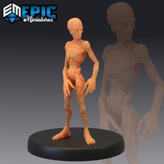 doppelg nger mythical imitator amphibian human hybrid epic-miniatures fantasy medieval monster rpg undead warhammer sla enemy tabletop dungeon dnd pathfinder npc doppelganger pre-supported supported pre 3d print model - Mito3D
