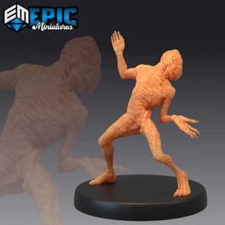 doppelg nger transforming mythical imitator amphibian human hybrid epic-miniatures fantasy medieval monster rpg undead warhammer sla enemy tabletop dungeon dnd pathfinder npc doppelganger pre-supported supported pre 3d print model - Mito3D