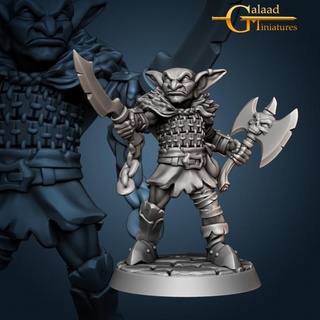 goblin 04 galaad miniatures axe dragon mini roleplay rpg miniature dagger tabletop wargame dungeon 3d print model - Mito3D