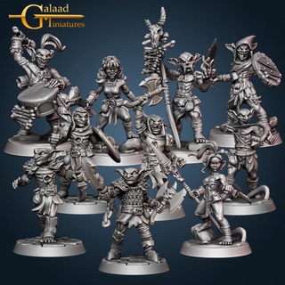 goblin bundle galaad miniatures axe mini roleplay rpg miniature dagger tabletop wargame dungeon squad goblins warband proxy 3d print model - Mito3D
