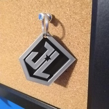 justice league logo Schlüsselanhänger Mode Accessoires keychain Film Superheld dc comics justiceleague 3d print model - Mito3D