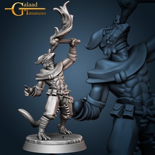 dragonborn fire breather galaad miniatures Tabletop Characters & Creatures Fantasy Universe dragon mini roleplay rpg miniature male tabletop circus wargame dungeon show 3d print model - Mito3D