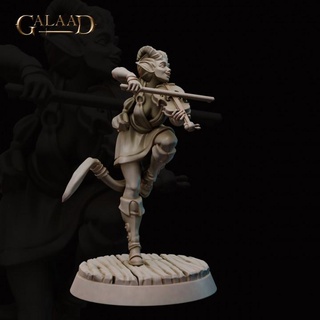female tiefling bard - violon galaad miniatures Tabletop Characters & Creatures Fantasy Universe dragon mini roleplay rpg miniature dancer tabletop wargame dungeon tavern 3d print model - Mito3D