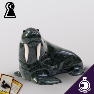 figurine wondrous power soapstone walrus props&beyond Props & Cosplay accessory animal card dragons dungeons figure gaming gift item master prop roleplay rpg seal toy warhammer magic cosplay props supportless tabletop puzzles real beyond size d&d dnd inuit dm 5e stat representation gm gamemaster in-game 3d print model - Mito3D