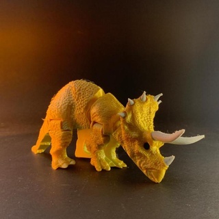 triceratops stlflix juguetes juegos animal criatura cifras dinosaurio juguete flexible articulado color flexi 3d print model - Mito3D