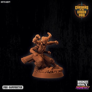 corsairs ember void - krtyx adept broken anvil miniatures Tabletop Characters & Creatures Fantasy Universe bug insect space tabletop dnd tabletopgames spelljammer ttrpg dnd5e 3d print model - Mito3D