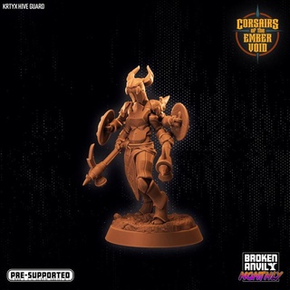 corsairs ember void - krtyx hive guard broken anvil miniatures Tabletop Characters & Creatures Fantasy Universe bug insect space tabletop dnd tabletopgames spelljammer ttrpg thri-kreen dnd5e 3d print model - Mito3D