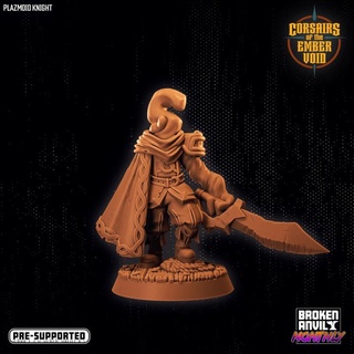 corsairs ember void - plazmoid knight broken anvil miniatures Tabletop Characters & Creatures Fantasy Universe space sword tabletop dnd tabletopgames spelljammer ttrpg dnd5e 3d print model - Mito3D
