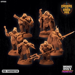 corsairs ember void - hippokin group broken anvil miniatures Tabletop Characters & Creatures Fantasy Universe space tabletop dnd tabletopgames spelljammer giff ttrpg dnd5e 3d print model - Mito3D