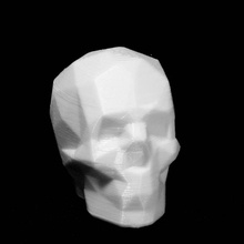 poli cráneo 1 fan art lowpoly 3d print model - Mito3D