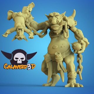 trol fantezi Futbol calaverd3d masaüstü karakterler yaratıklar Evren Bloodbowl 3d print model - Mito3D