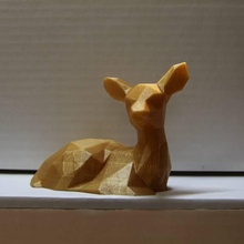 poly fawn toys & games lowpoly 3d print model - Mito3D