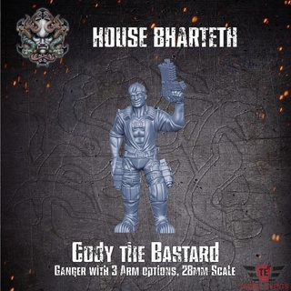 house bharteth - cody bastard tagged events Tabletop Characters & Creatures Sci-Fi Universe 40k warhammer necromunda underhive ganger 3d print model - Mito3D