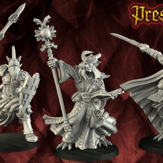 dragonborn 2 crosslances Tabletop Characters & Creatures Fantasy Universe dragon dragons party shield warrior wizard miniature role warlock dungeon paladin patreon scepter drake thief pathfinder sorcerer tribes 3d print model - Mito3D