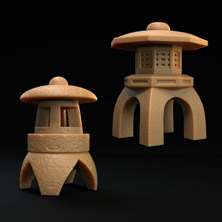 Yokai espírito lâmpadas pré suportado Dragão caçadores apresentar tampo mesa 3D imprimível terreno fantasia japonês ninja pedra jogos guerra samurai Oriental dnd espalhar 3d print model - Mito3D