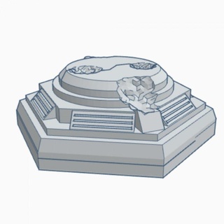 ruiné icbm missile silo fermé ouvert hexadécimal base milrhb016 milrhb017 jeu guerre forger table 3D imprimable terrain Sci tuile 6mm Battletech 3d print model - Mito3D