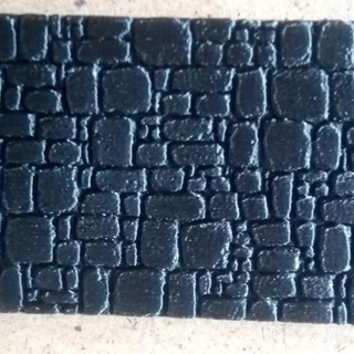 Roca pared 4 piezas ott metanfetamina mesa 3D imprimible terreno fantasía 28mm 1 72 Pared piedra 56 3d print model - Mito3D