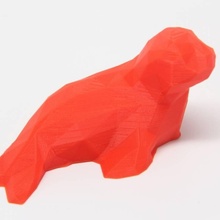 poly Siegel Spielzeug Spiele Fisch Ozean facettiert low design contest sea otter lion 3d print model - Mito3D