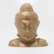 poly buddha head & garden lowpoly 3d print model - Mito3D