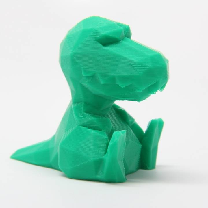 poly t-rex toys & games lowpoly 3D print model - Mito3D