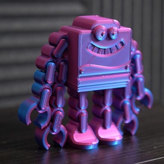 flexionar robot 3d impresora academia juguetes juegos divertido juguete articulado robots extraterrestres print in place 3d print model - Mito3D