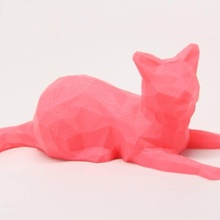 poly cat toys & games kitten faceted low-poly-design-contest 3d print model - Mito3D