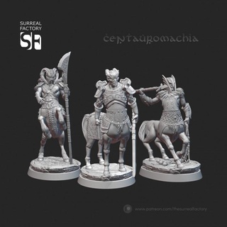 centaurs - centauromachia set thesurrealfactory Tabletop Characters & Creatures Fantasy Universe warrior horse centaur 3d print model - Mito3D