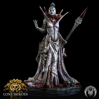 vyxra necromancer bestiarum miniatures dark hero undead mage caster cultist necromant 3d print model - Mito3D