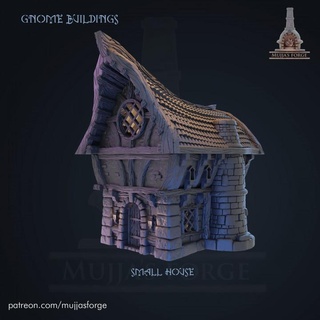 small house - village lonkleg hollow mujja's forge Tabletop 3D Printable Terrain Fantasy 3d print model - Mito3D