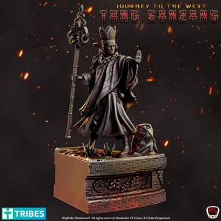 tang sanzang journey west diorama pre-supported mojibake collectibles Tabletop Characters & Creatures Fantasy Universe Fan Art Busts china chinese monk priest literature asian wukong presupported tangsanzang 3d print model - Mito3D