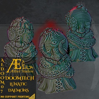 aedoom07 lunatic demons aether studios Tabletop Characters & Creatures Fantasy Universe hell miniatures evil crazy doomtech 3d print model - Mito3D