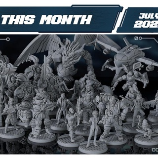 cyber forge - july 2022 release titan miniatures Tabletop Characters & Creatures Sci-Fi Universe 3d print model - Mito3D