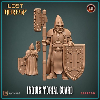 inquisitorial guard lost heresy miniatures Tabletop Characters & Creatures Fantasy Universe 40k knight star warhammer warrior imperial wars trek inquisitor wh40k armored stargrave inquisition 3d print model - Mito3D