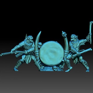 chose mines profondes tambour batteurs table personnages créatures fantaisie univers lutin lotr Esdla mesbg Khazaddum moris 3d print model - Mito3D