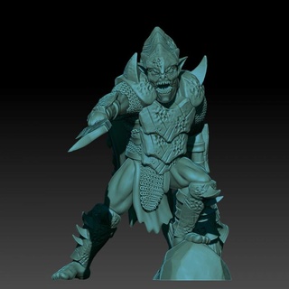 kzkminis - deepmines king Tabletop Characters & Creatures Fantasy Universe goblin lotr moria goblins esdla mesbg khazaddum 3d print model - Mito3D