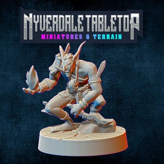 glace troll chaman Nyverdale table personnages créatures fantaisie univers guerrier chasseur base orcs trolls scénique gobelins chasseurs 3d print model - Mito3D