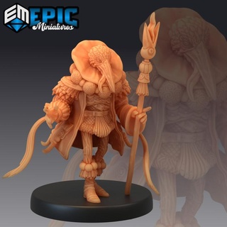 noble crane folk classic avian humanoid giant raven mysterious bird encounter epic-miniatures fantasy medieval monster rpg warhammer sla enemy tabletop dungeon dnd pathfinder npc pre-supported supported pre 3d print model - Mito3D