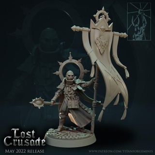 lost crusade hierophant titan forge miniatures Tabletop Characters & Creatures Fantasy Universe battle fantasy marines warhammer banner age paladin templar sigmar stormcast warbanner eterals 3d print model - Mito3D