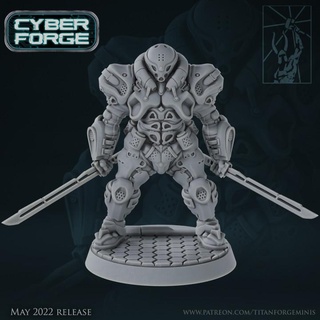 cyber forge red vs blue arbiter titan miniatures 40k marines soldier space warhammer halo judge reach ops ultra 3d print model - Mito3D