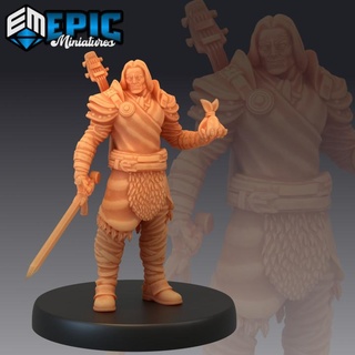 mercenary brave fighter ruthless rogue male thief epic-miniatures fantasy fighter medieval monster rpg warhammer sla male enemy tabletop dungeon rogue dnd thief pathfinder mercenary npc brave pre-supported supported pre ruthless  3d print model - Mito3D