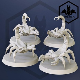 scorpions tidrewski kolbehs Tabletop Characters & Creatures Fantasy Universe fantasy monster scorpion spider lotr dnd mesbg 3d print model - Mito3D