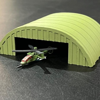 hangar fdm amistoso ig mesa 3D imprimible terreno Sci Fi juego guerra 6mm battletech 3d print model - Mito3D
