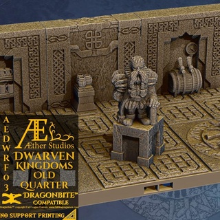 aedwrf03 nain Royaume vieux trimestre éther studios table 3D imprimable terrain fantaisie royaume vieille monnaie 3d print model - Mito3D