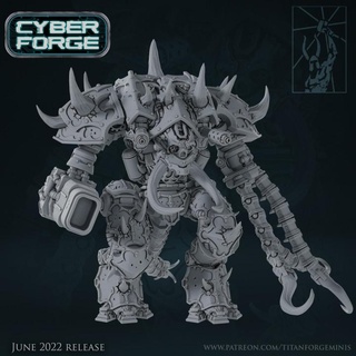 cyber forge galactic mining league carnage overlord titan miniatures 40k marines space warhammer wargame chaos warmachine hellhound drednought 3d print model - Mito3D
