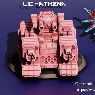 lic - warqueen front-line tank lelanian industrial complex Tabletop Characters & Creatures Sci-Fi Universe Vehicles Machines athena game table wargames wargaming boardgames mech boardgame tabletop tanks wargame 6mm battlemech mechs americanmecha americanmech battletechnology 3d print model - Mito3D
