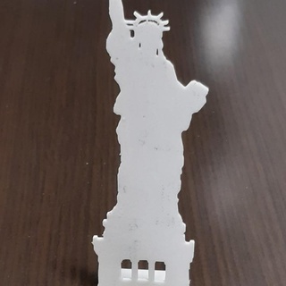 liberty statue silhouette juan luis Fan Art Logos usa monument newyork libertystatue 3d print model - Mito3D