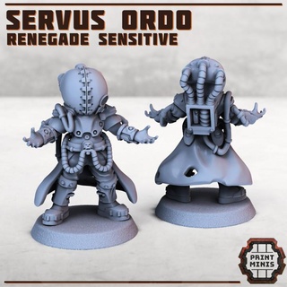 servus ordo - renegade sensitive print minis Tabletop Characters & Creatures Sci-Fi Universe sci-fi soldier character wizard magic 28mm mercenary grimdark psyker 3d print model - Mito3D