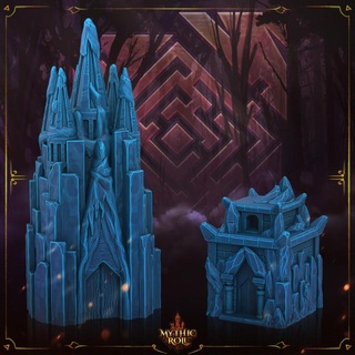 frost giant inspired buildings mythic roll unchained games Tabletop 3D Printable Terrain Fantasy terrain ice supportfree frostgiant 3d print model - Mito3D