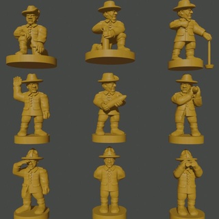 6-15mm anzac great war artillery crew wwi-an-2 henry turner Tabletop Characters & Creatures Historical Universe australia new world supportless europe one wwi ww1 6mm zealand australian 10mm 15mm asunder zealander 3d print model - Mito3D